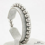 4 6 8 MM Stainless Steel Bracelet Chain Wire Beads Women 99 S0533