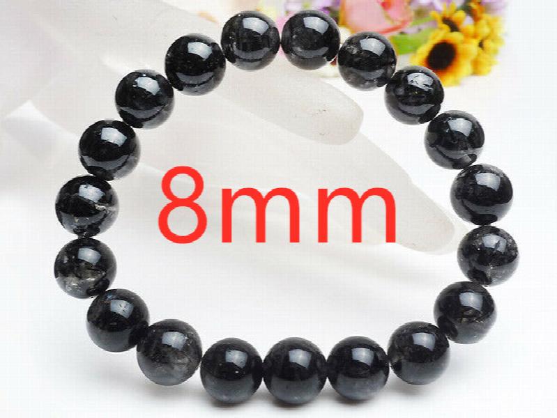 Rutilated Quartz Bracelet Round Beads Reiki Jewelry 8-12mm AAAAA