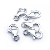 10pcs 925 Sterling Silver Lobster Clasp with Jump Ring Charms