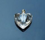25pcs Lucency Rice Vial Pendants Glass Spray Perfume Bottle
