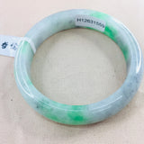 Zheru Jewelry Natural Jadeite Bracelet 52-61mm Two-tone Princess Jade Gift