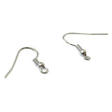 100PCS 925Sterli Silver Hook Earrings Ear Wires DIY Jewelry Findings