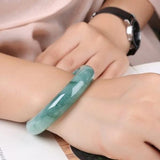 Zheru Jewelry Natural Myanmar Jade Light Flower Bracelet Princess Jewelry