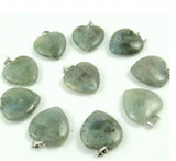 Turquoise Aventurine Tiger Eye Heart Pendants for Jewelry Making