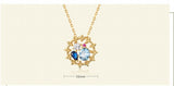 Vintage Zircon Basket Necklace 925 Silver