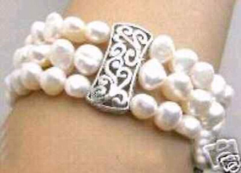 Natural South Sea 3 Strand Pearl Bracelet