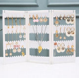 Acrylic Earring Display Stand Necklace Bracelet Showcase Jewelry Organizer
