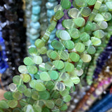 6x8mm Drop Shape Polish Natural Agate Stone Bead