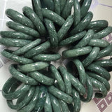Natural Burmese Jadeite Dark Green 54-62mm Bracelet Princess Jewelry