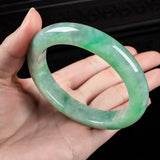 Natural Burmese Jade Light Green Bracelet Princess Jewelry Gift