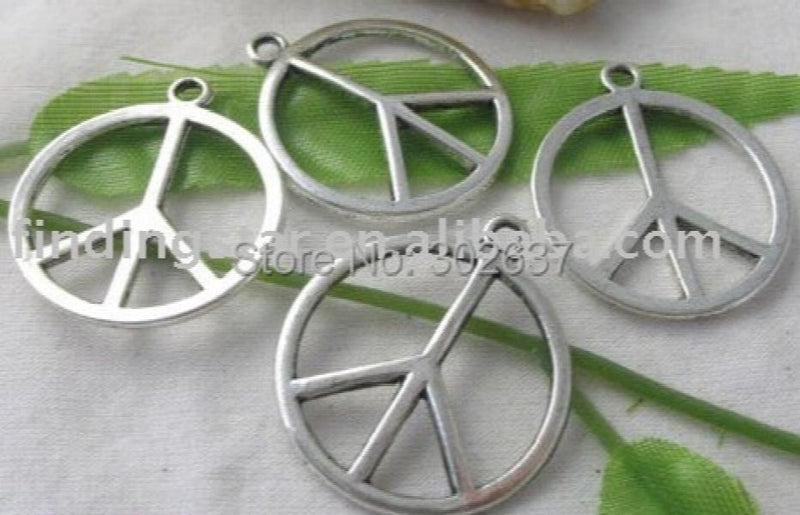 150pcs Tibetan Silver Hollow Circle Charms