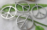 150pcs Tibetan Silver Hollow Circle Charms