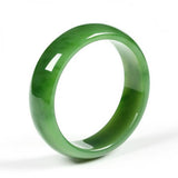 Zheru Jewelry Natural Hetian Jade Green Bracelet 54mm-64mm