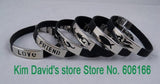 24pcs/lot Mix Style Silicone Bracelets Stainless Steel Buckle Bracelet