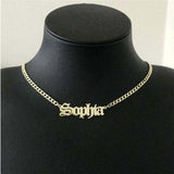 Spices Handwriting Jewelry Signature Pendant Collier Female Vertical Personality
