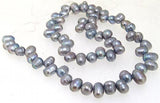 6MM Grey Baroque Cultured Freshwater Pearl Loose Beads 14inches AA