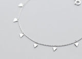 925 Sterling Silver Triangle Geometric Anklet Bracelet GTLS735