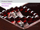 Natural AA Garnet Bracelet 8~9mm Bead Bracelet