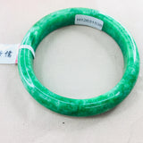 Zheru Natural Jadeite Bracelet Green 54-62mm w/ Certificate