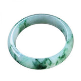 Zheru Jewelry Natural Burmese Emerald Flower Bracelet 54-64mm