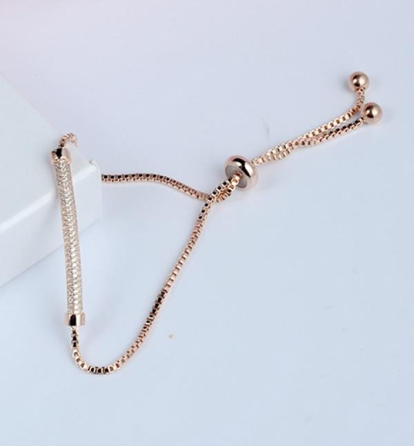 Adjustable Bracelets Micro Paved Cubic Zircon Charm Bracelet NWLFJA0255E