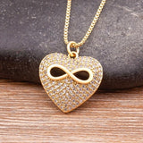 Nidin Romantic Heart Love Pendant Necklace for Women Choker Gift Jewelry