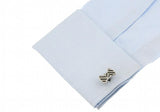 Sunnylink Men's Cuff Links Gray Cufflinks for Shirt L1220