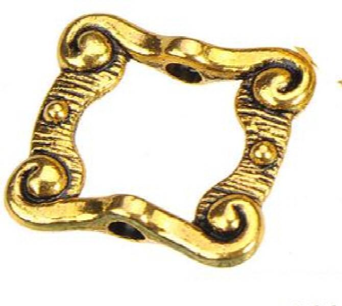 Antique Silver Spacers Beads for DIY Charms Bracelets 50pcs