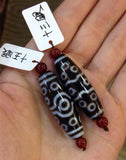 Tibetan Agate Dzi Beads Amulet Loose Beads DYI Jewelry