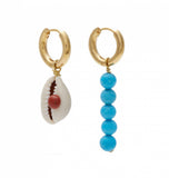 Freshwater Pearl Earring Seed Beads Boho Drop Flower Earrings For Women