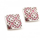 Enamel Flower Cufflink Epoxy Cuff Link