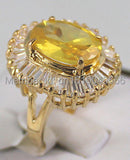 Green Jade/Tiger Eye Zirconia Ring