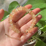 Peridot Green Quartz Crystal Bracelet Fine Jewelry Lady