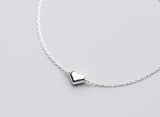 925 Silver Heart Anklet Bracelet C-S2444