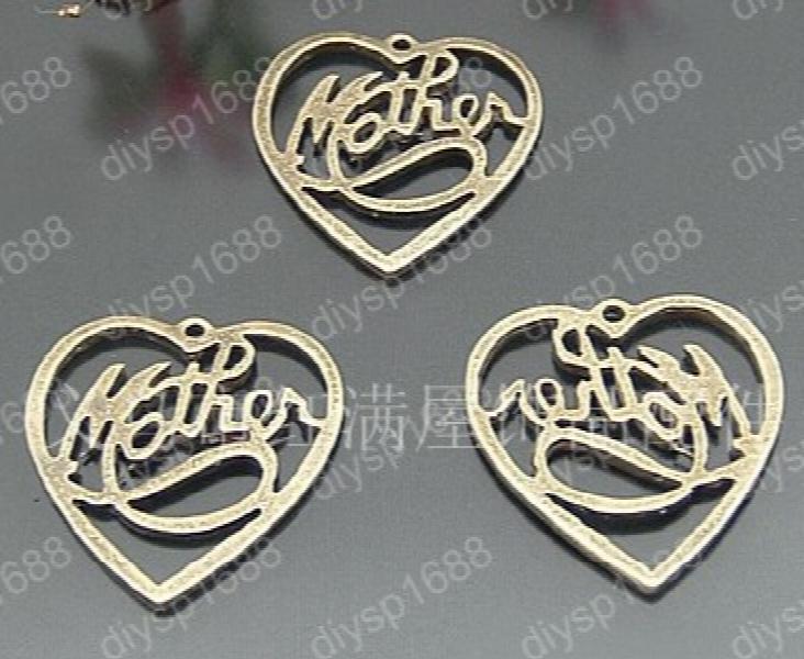 60pcs Antique Bronze Plated Heart Shape Charms Pendants 29*26MM JHA1578