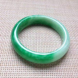 Zheru Jewelry Natural Jadeite Light Green 54-62mm Bracelet Princess Gift