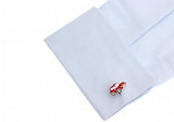 Sunnylink Red Car Cufflinks for shirt L1306