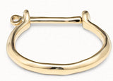 European American 925 Silver 14K Lockring Bracelet Jewelry