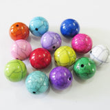Chunky Acrylic Solid Crack Beads - 12mm 500pcs/lot /20mm 100pcs/lot