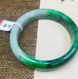 Natural Jadeite Bracelet Light Green + Yang Green 54-62mm A Class