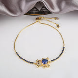 Teddy Bear Cz Crystal Bracelet for Women