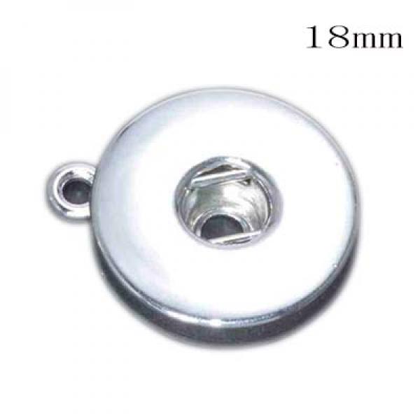 12mm/18mm Snap Button Metal DIY Accessories Silver Snaps Button Base