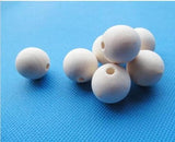 100pcs 20mm Natural Wood Spacer Beads Charm Finding DIY Jewelry Making