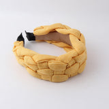 Wide Pearl Cross Headband Padded Hair Hoop Bands