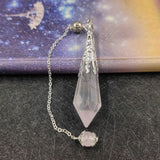 Hot Reiki Rose Crystal Pendulum for Dowsing Chakra Healing