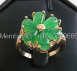 Green Bead Flower Stone Ring Sizes 7,8,9