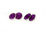 Men's Purple Round Cufflinks for Shirt J1103