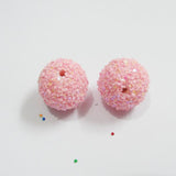 20mm 100pcs Acrylic Beads Glitter Sequins for Jewelry Making
