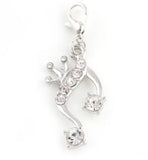 20PCS 15x30mm Rhinestones Crown Music Note Pendant Charms for Floating Locket