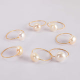 11-12mm Baroque Pearl 18k Ring Wedding Mesmerizing Natural